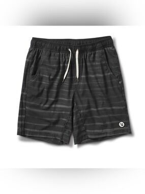 VUORI | MEN'S KORE 7" SHORTS LARGE IN BLACKSTRIPES LINED ATHLETIC